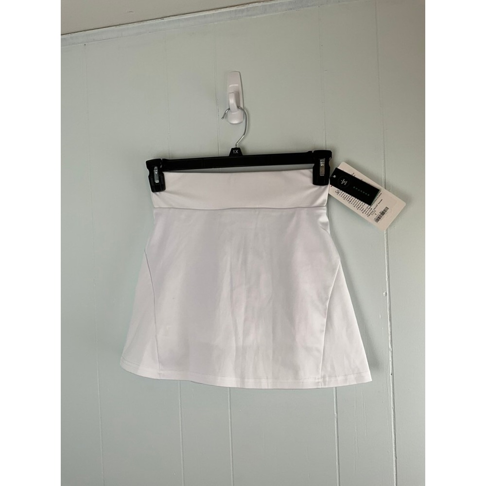 Lululemon Circuit Breaker Skirt White Pleated Tennis Skort Size 4 LW5BPXS MEL